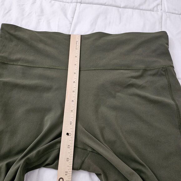 Athleta Elation Flare Pants 2X Olive Green High Rise Pull On Leggings 981683 - Picture 10 of 11